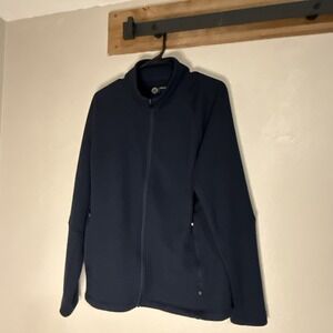 Mondetta Outdoor Project Full Zip Jacket Athletic Long Sleeve Navy Men's Medium